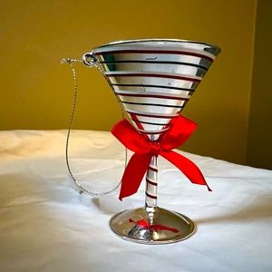 Martini glass ornament